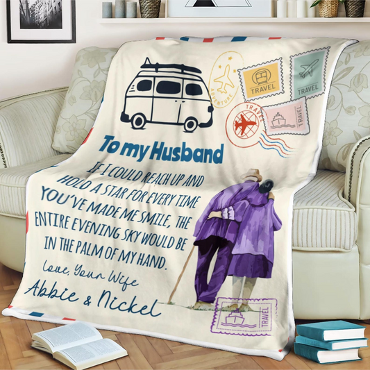 Special Gift For Your Husband Blanket From Wife