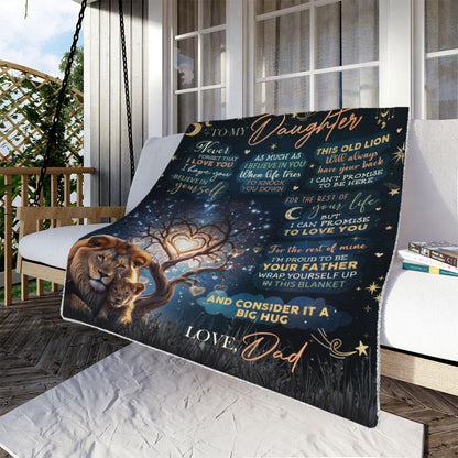 Special Gift For Your Daughter Blanket - From Dad (SKUB10-127)
