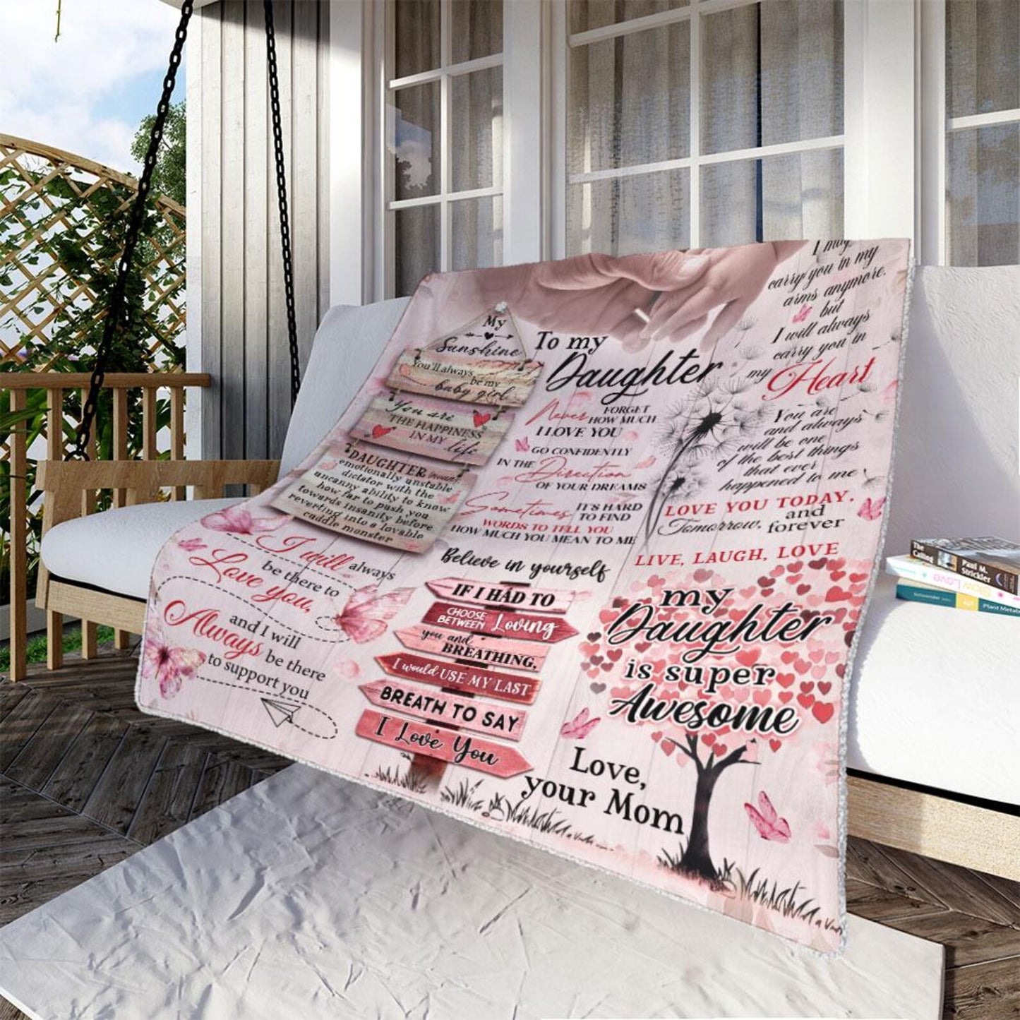 Special Gift For Your Daughter Blanket - From Mom Blanket