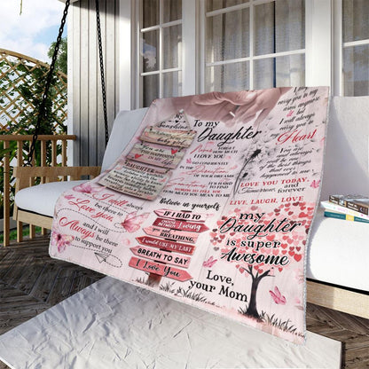 Special Gift For Your Daughter Blanket - From Mom Blanket
