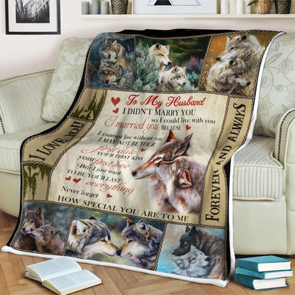 Special Gift For Your Husband Blanket From Wife