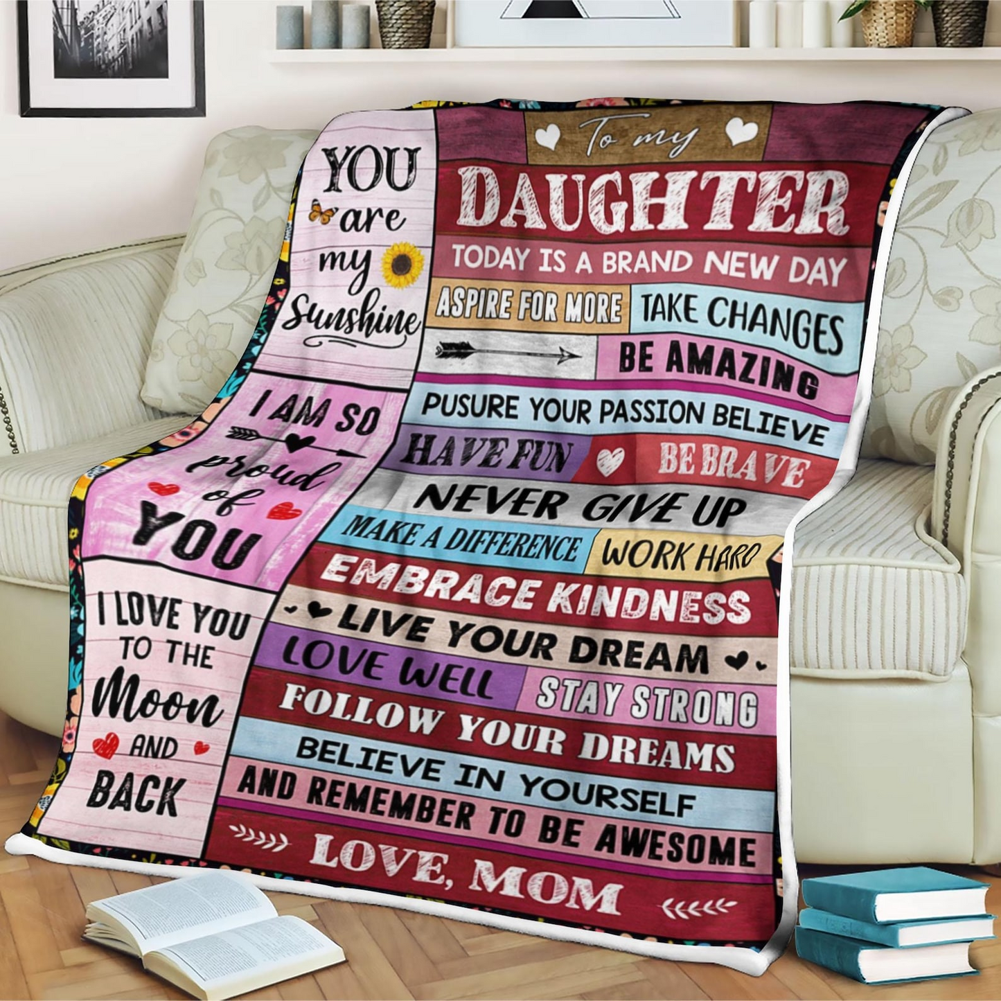 Special Gift For Your Daughter Blanket - From Mom Blanket