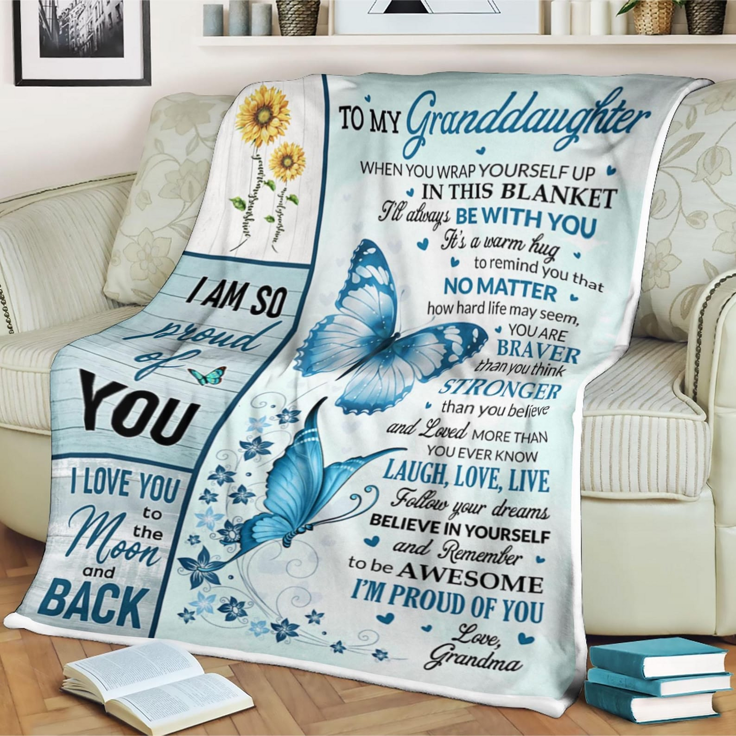Special Gift For Your Granddaughter Blanket - From Grandma