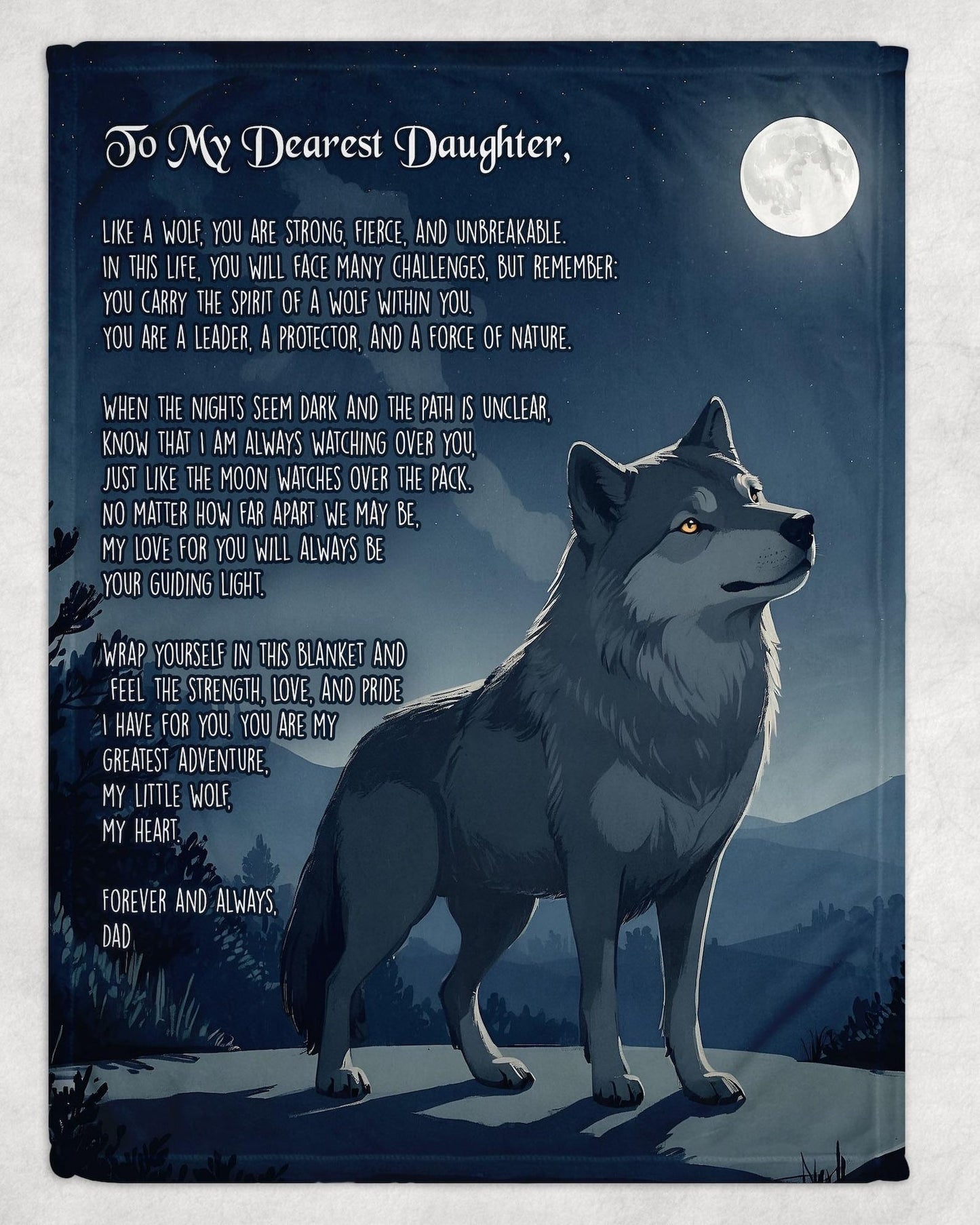 Special Gift For Your Daughter Blanket - From Dad (SKUB06-90)