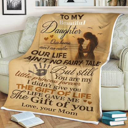 Special Gift For Your Daughter Blanket - From Mom Blanket
