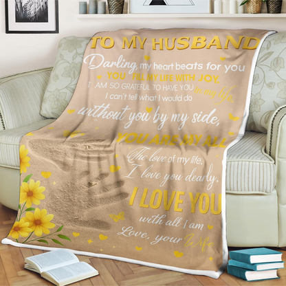 Special Gift For Your Husband Blanket From Wife