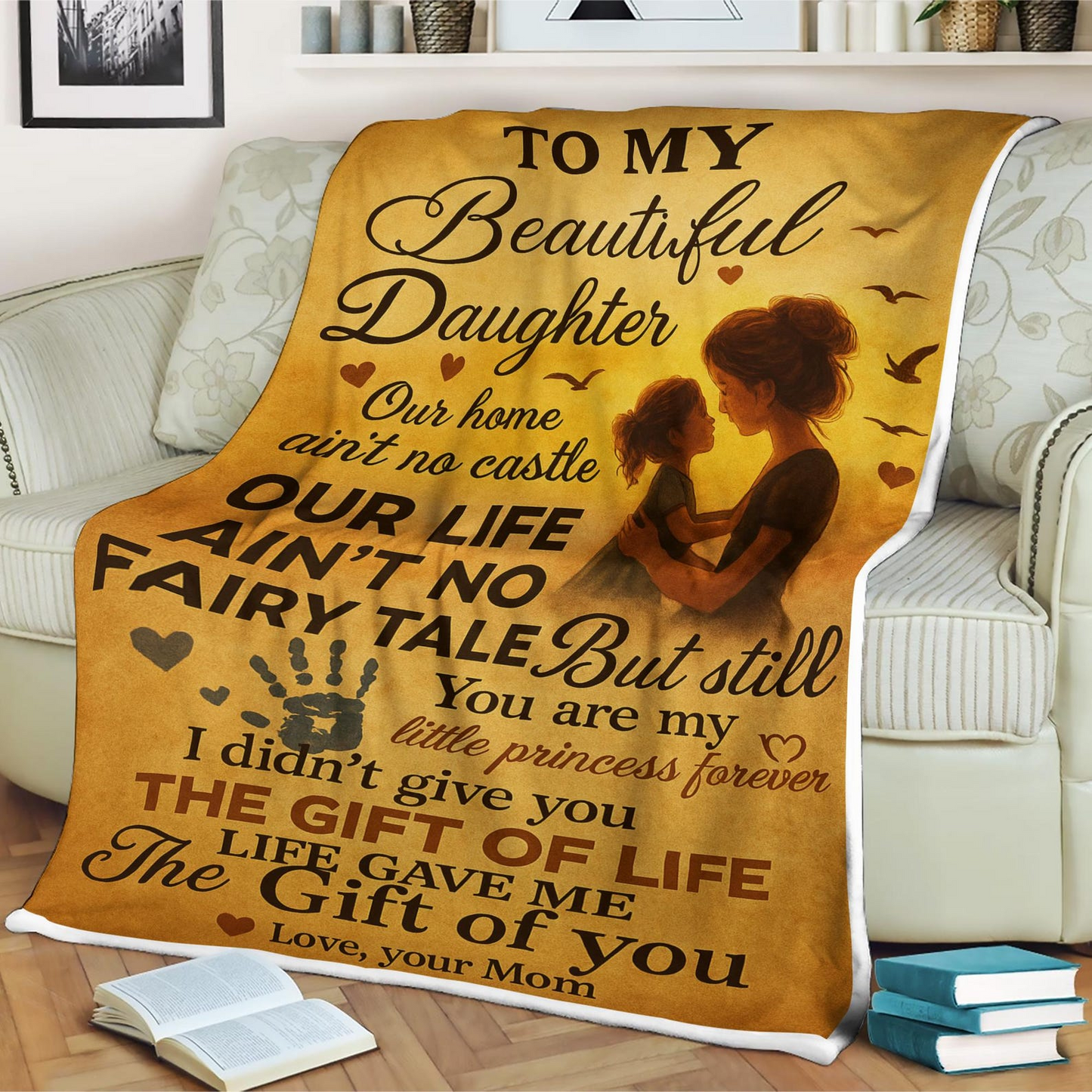 Special Gift For Your Daughter Blanket - From Mom Blanket