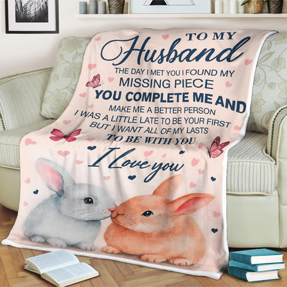 Special Gift For Your Husband Blanket From Wife