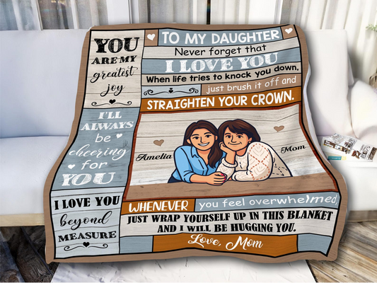 Special Gift For Your Daughter Blanket - From Mom Blanket