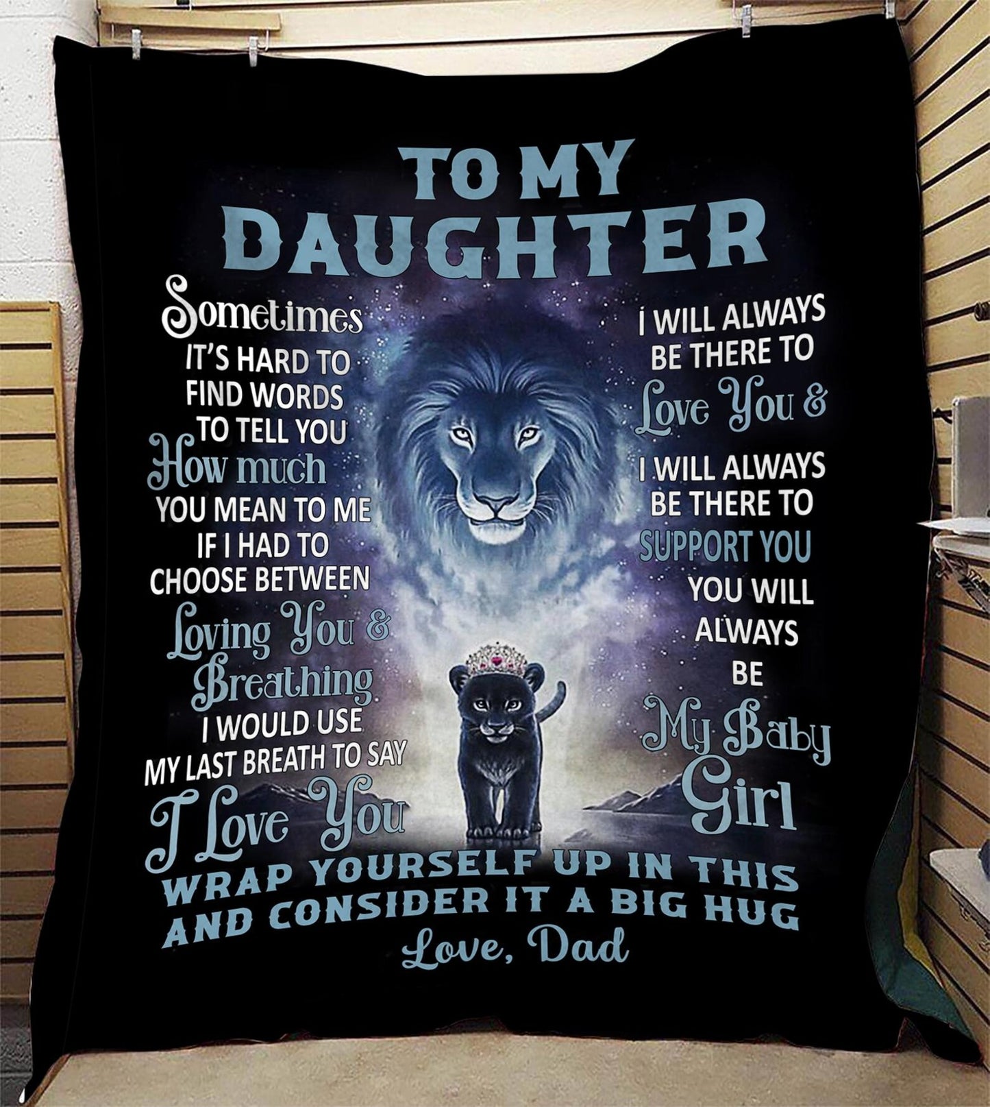 Special Gift For Your Daughter Blanket - From Dad