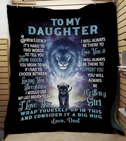 Special Gift For Your Daughter Blanket - From Dad