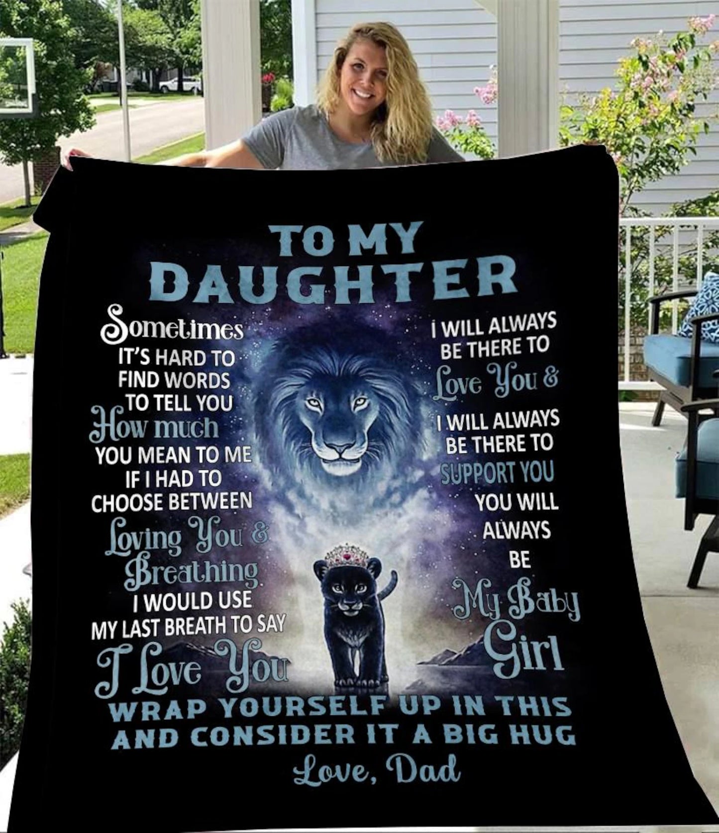 Special Gift For Your Daughter Blanket - From Dad