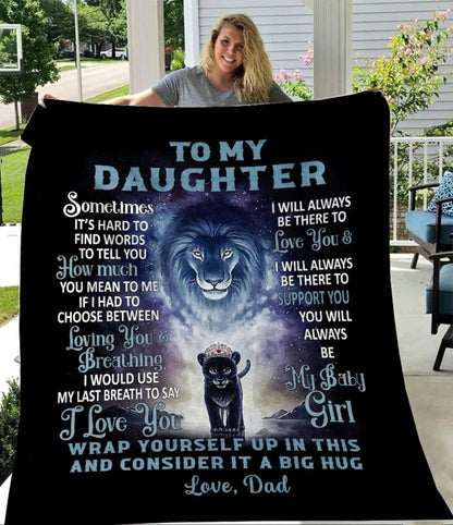 Special Gift For Your Daughter Blanket - From Dad