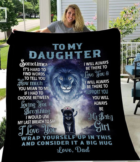 Special Gift For Your Daughter Blanket - From Dad