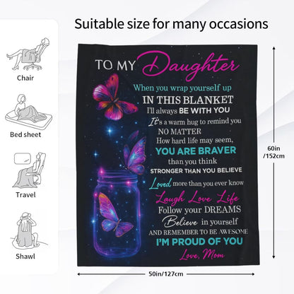Special Gift For Your Daughter Blanket - From Mom Blanket