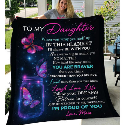 Special Gift For Your Daughter Blanket - From Mom Blanket