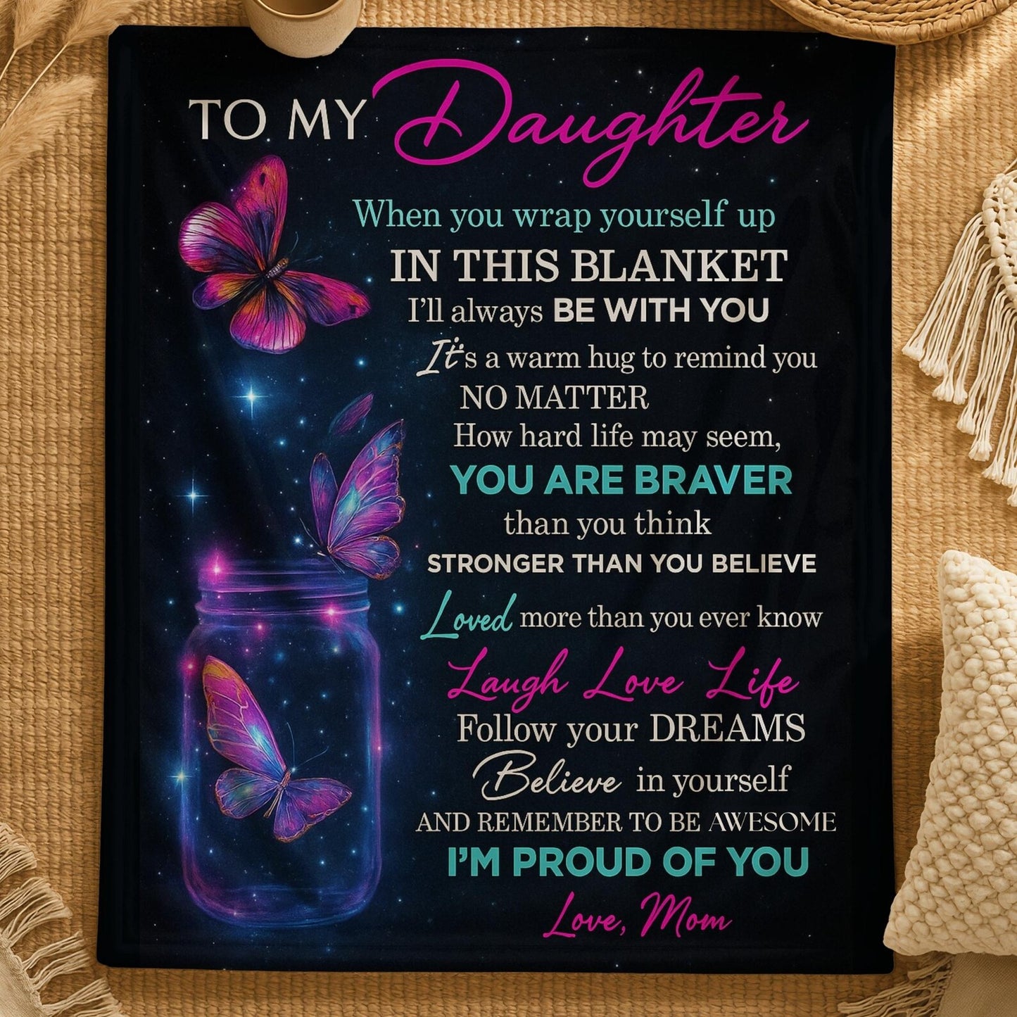 Special Gift For Your Daughter Blanket - From Mom Blanket