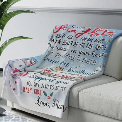 Special Gift For Your Daughter Blanket - From Mom