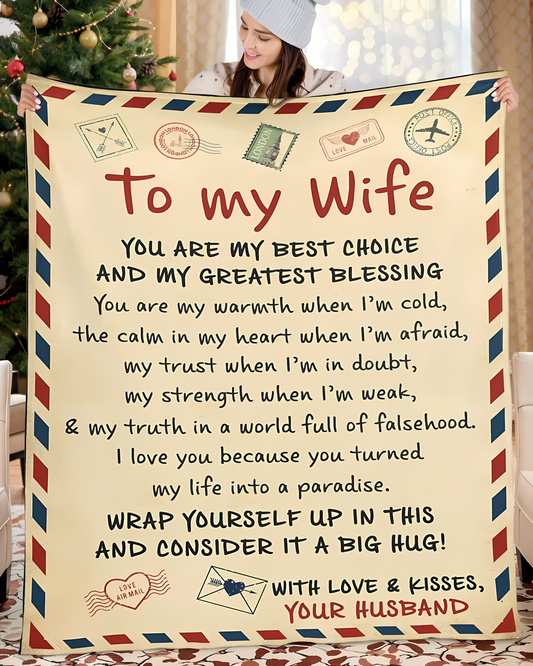 Special Wife Gift Blanket - From Husband