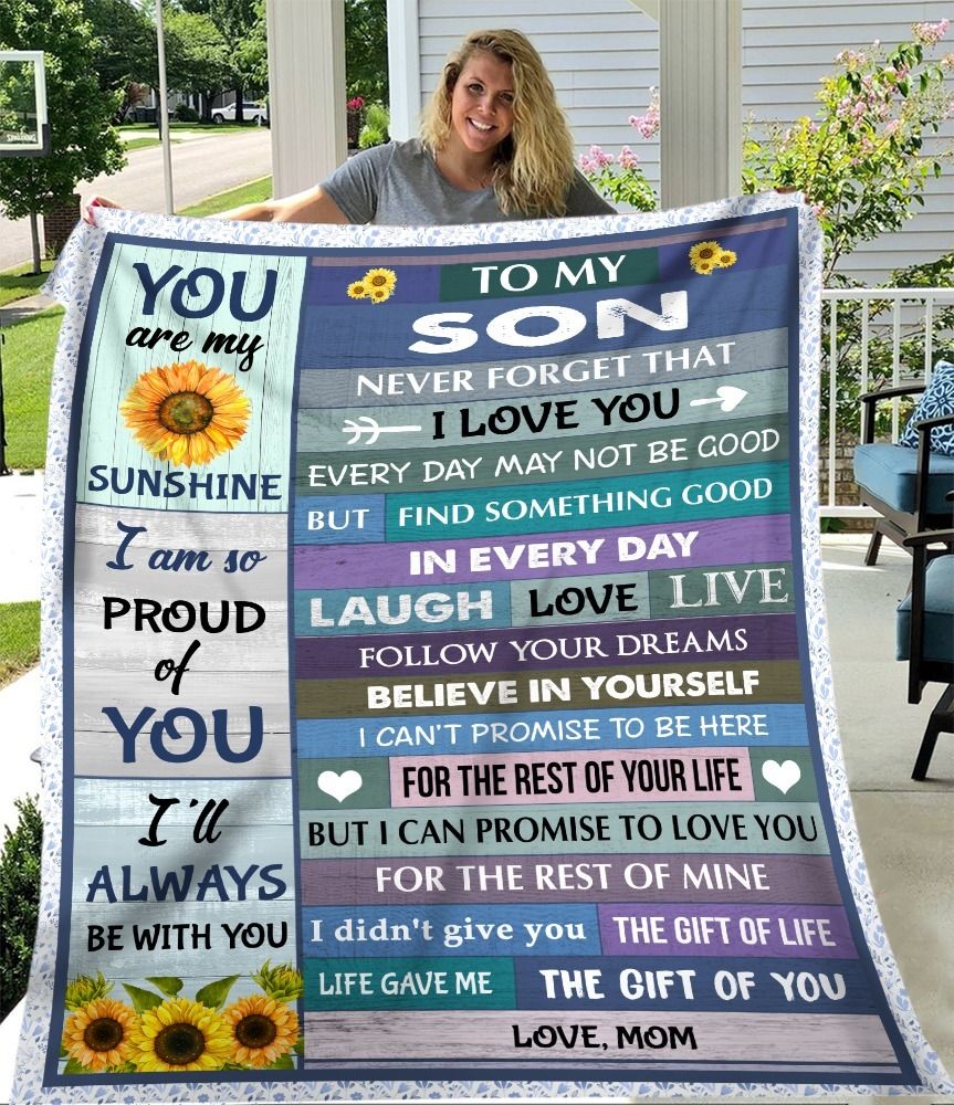 Special Gift For Your Son Blanket - From Mom