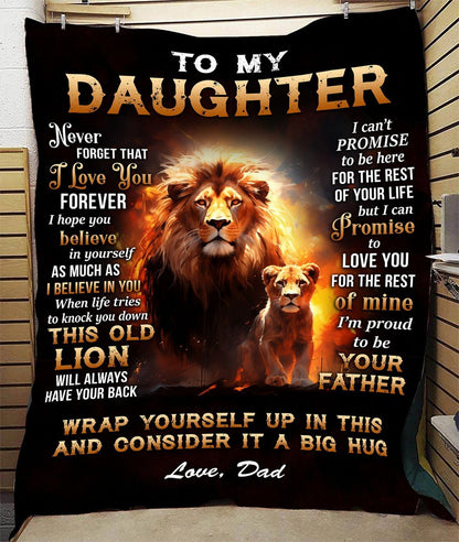 Special Daughter Gift Blanket - From Dad