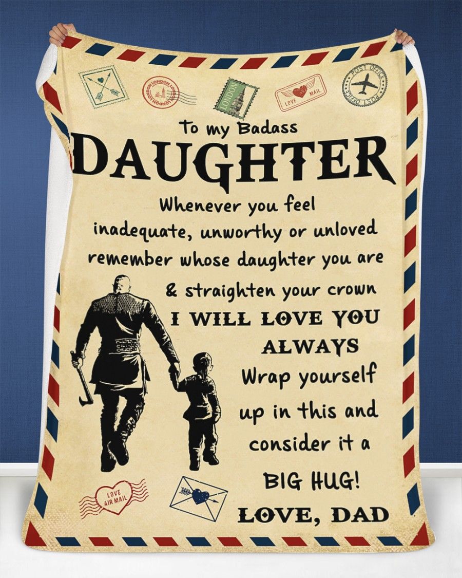 Special Daughter Gift Blanket - From Dad