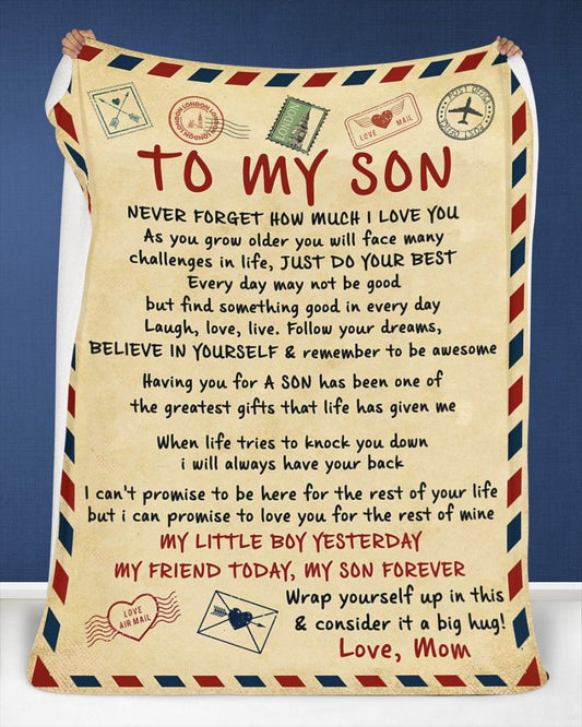 Special Son Gift Blanket - From Mom