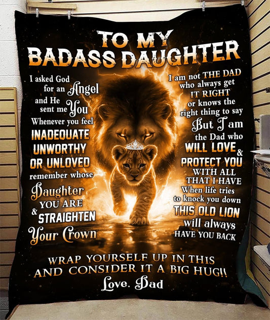 Special Daughter Gift Blanket - From Dad (SKUB12-41)