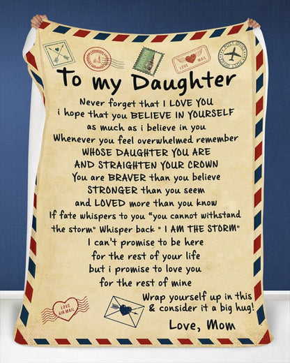 Special Daughter Gift Blanket - From Mom