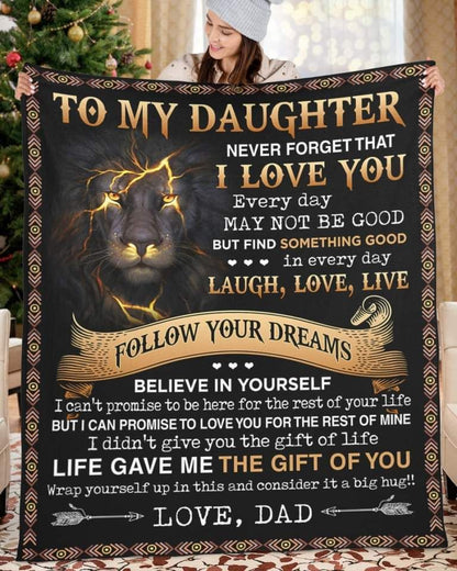 Special Daughter Gift Blanket - From Dad