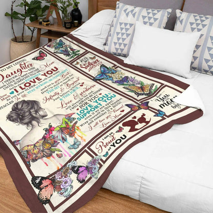 Special Gift For Your Daughter Blanket - From Mom