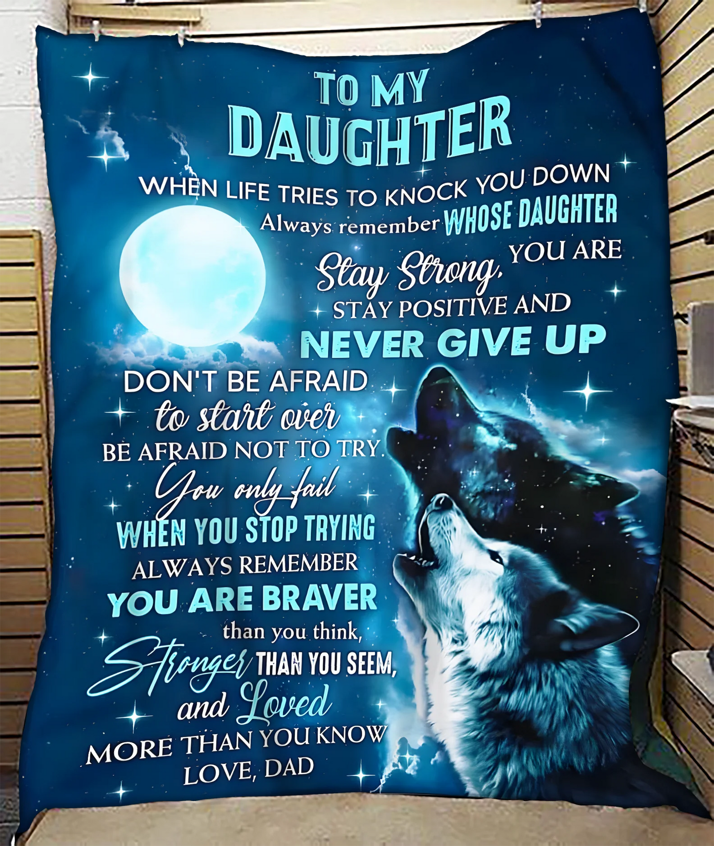 Special Gift For Your Daughter Blanket - From Dad