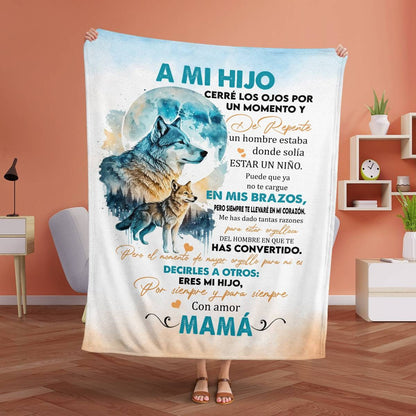 MANTA PARA HIJO – REGALO DE COMODIDAD Y CALOR DE MAMÁ Manta acolchada de forro polar Sherpa NTTDsp