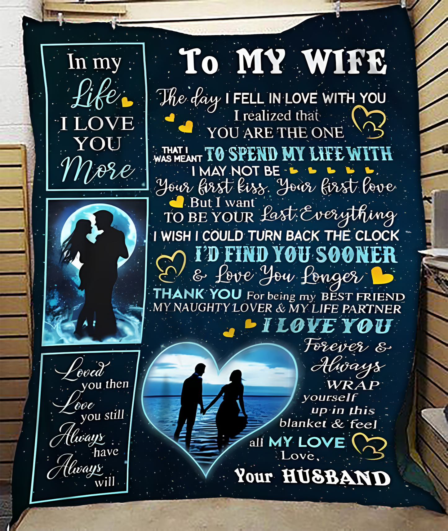 Special Gift For Your Wife Blanket - From Husband (SKU-CHAU-B11)