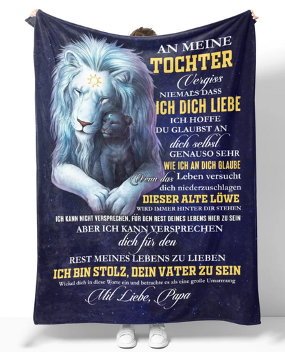 Besonderes Geschenk für deinen Tochter – Decke von Papa