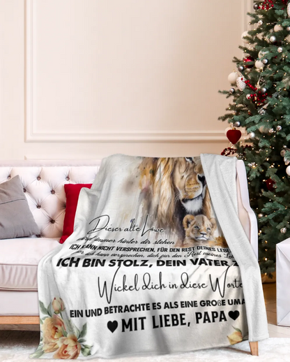 Besonderes Geschenk für deine Tochter – Decke von Papa