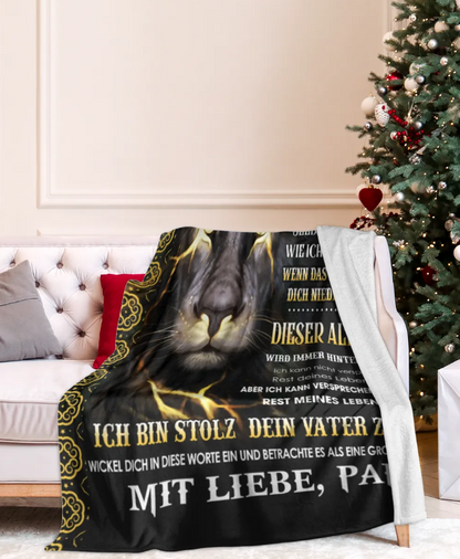 Besonderes Geschenk für deinen Tochter – Decke von Papa