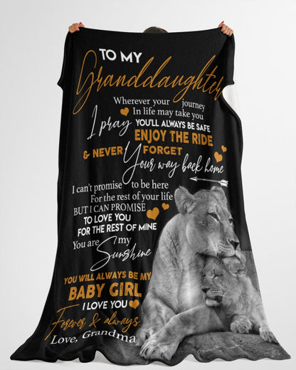 Special Gift For Your Granddaughter Blanket - From Grandma
