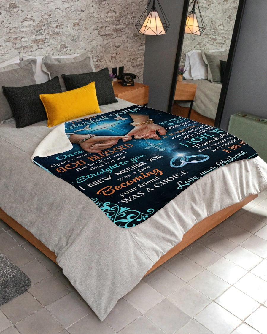 Special Gift For Your Wife Blanket - From Husband (SKUB07-168)