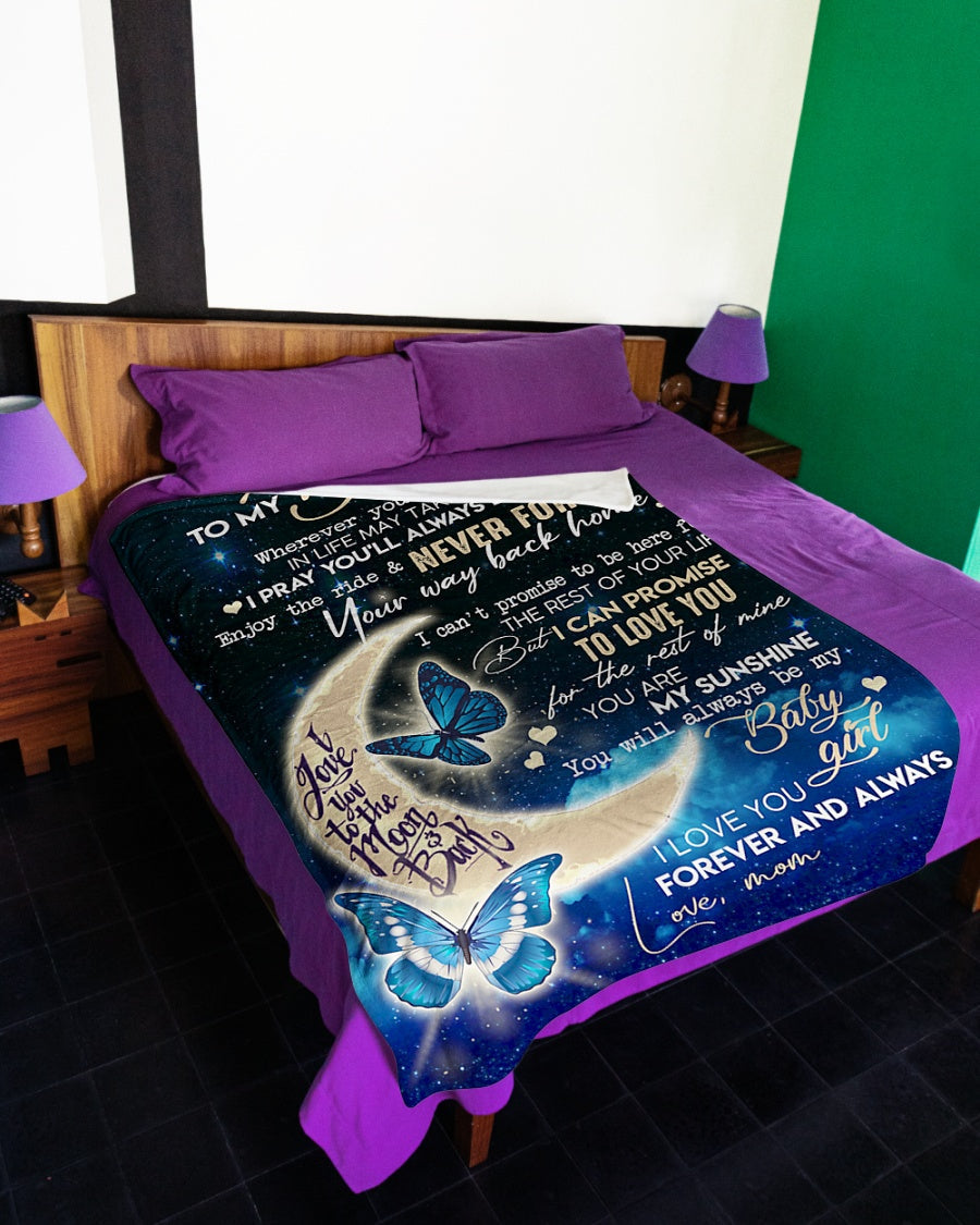 Special Gift For Your Daughter Blanket - From Mom (SKUB06-81)