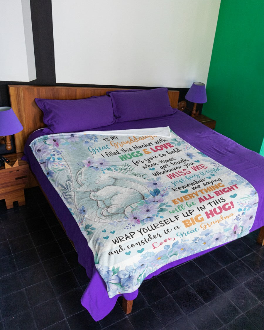 Special Gift For Your Great Granddaughter Blanket - From Great Grandma (SKUB06-70)