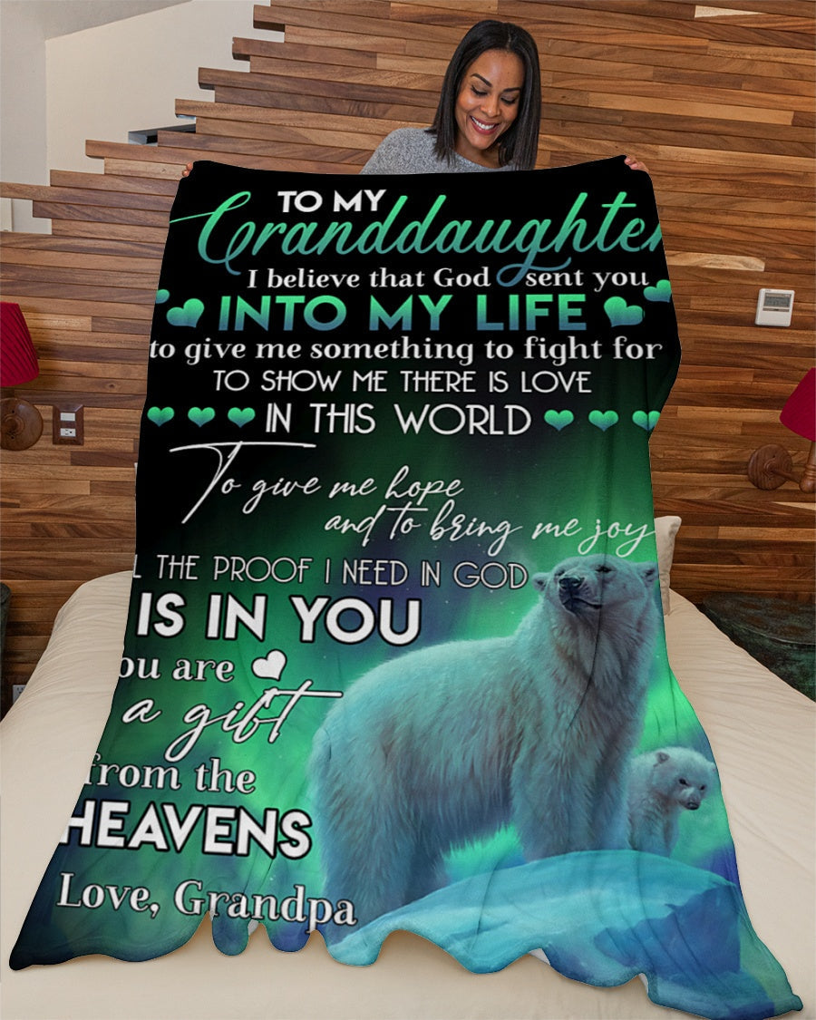 Special Gift For Your Granddaughter Blanket - From Grandpa