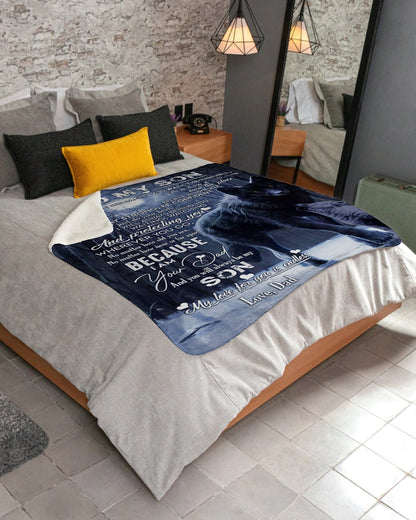 Special blanket for Son - From Dad blanket (SKUB06-96)
