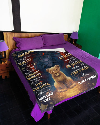 Special Gift For Your Granddaughter Blanket - From Grandpa (SKUB10-172)