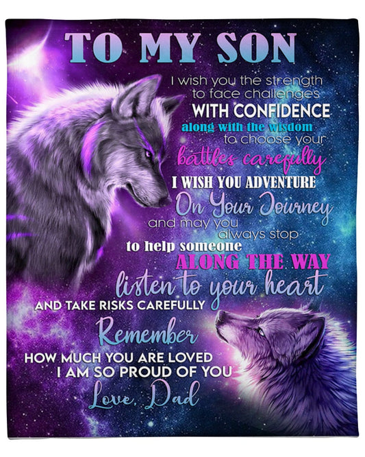 Special blanket for Son - From Dad blanket (SKUB07-19)