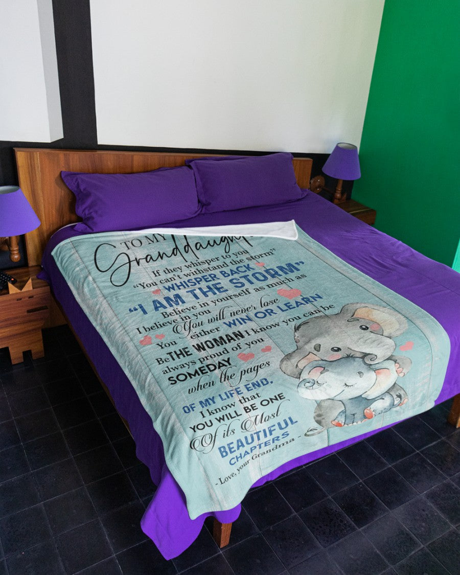 Special Gift For Your Granddaughter Blanket - From Grandma