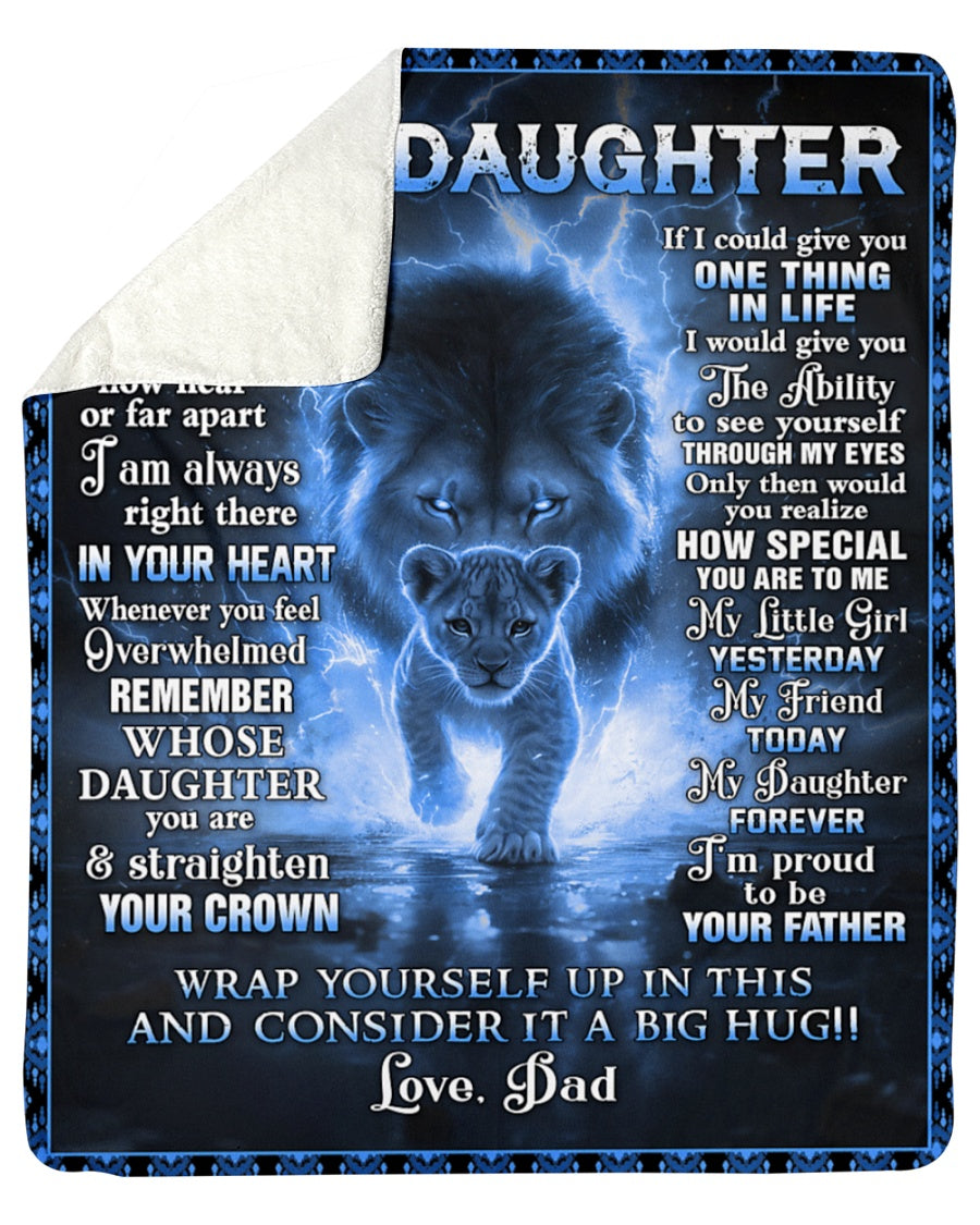 Special Gift For Your Daughter Blanket - From Dad (SKUB06-107)
