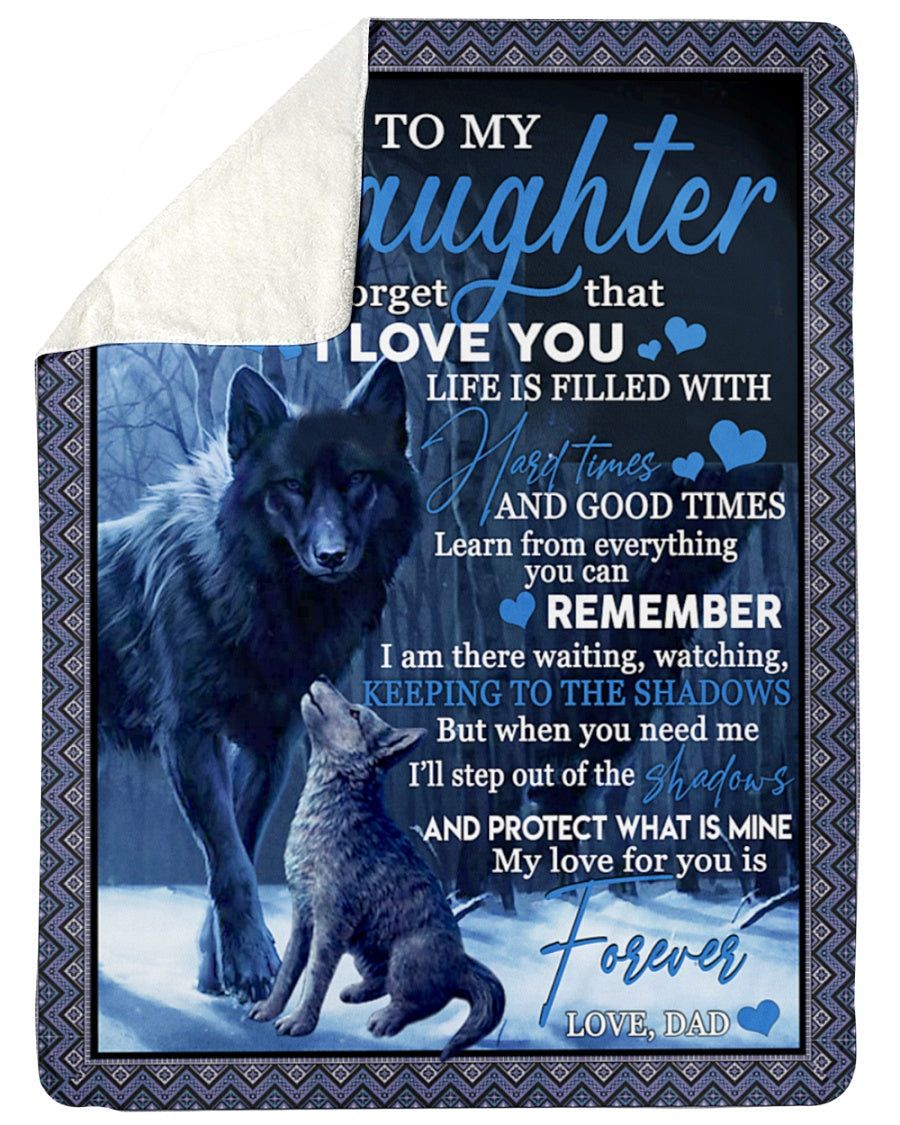 Special blanket for Daughter - From Dad blanket (SKUB11-127)