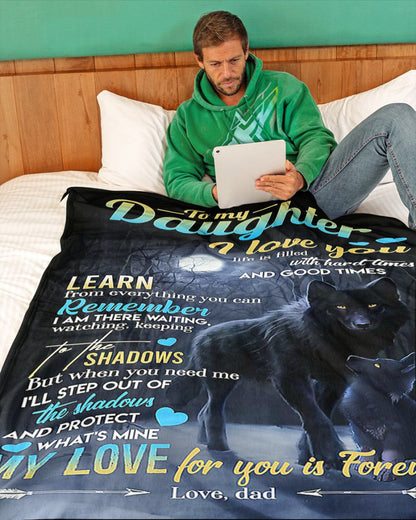 Special Gift For Your Daughter Blanket - From Dad