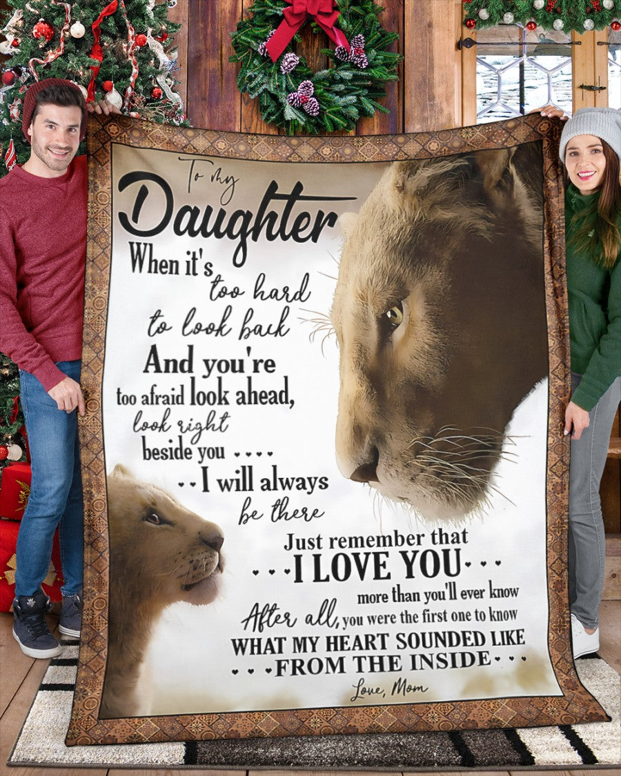 TO MY DAUGHTER - GIFT FOR DAUGHTER - Sherpa Fleece Quilt Blanket (SKUB08-20)